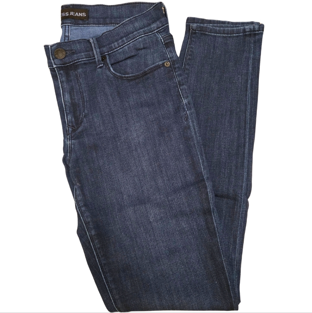 Express Women's Dark Blue Skinny Jeans size 6